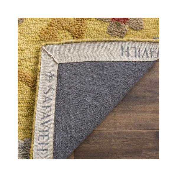 Safavieh Blossom Hand Tufted Small Rectangle Area Rug, Gold and Multicolor - 4 x 6 ft. - BLM401B-4