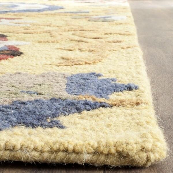 Safavieh Blossom Hand Tufted Small Rectangle Area Rug, Gold and Multicolor - 4 x 6 ft. - BLM401B-4