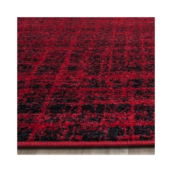 Safavieh Adirondack Oversized RugsRed & Black 2 ft. 6 in. x 22 ft. - ADR116F-222