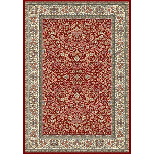 Dynamic Rugs Ancient Garden 2 ft. x 3 ft. 11 in. 57078-1414 Rug - Red/Ivory - AN24570781414