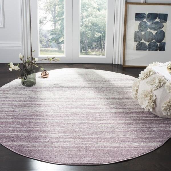 Safavieh Adirondack Power Loomed Runner RugCream & Purple 2 ft. 6 in. x 6 ft. - ADR113L-26