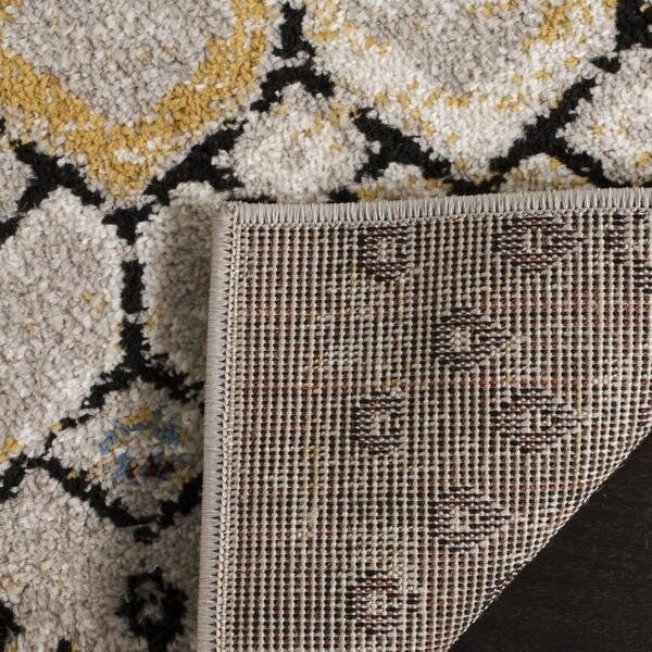 Safavieh 2 ft.-3 in. x 8 ft. Amsterdam Power Loomed Runner Rug, Light Grey and Multi - AMS108G-28