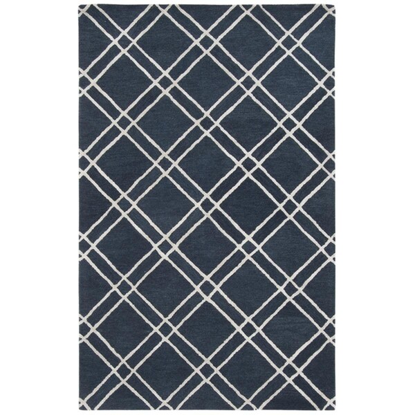 Safavieh 2 ft. - 3 in. x 8 ft. Himalaya Hand Tufted Area Rug Navy & Silver - HIM901N-28