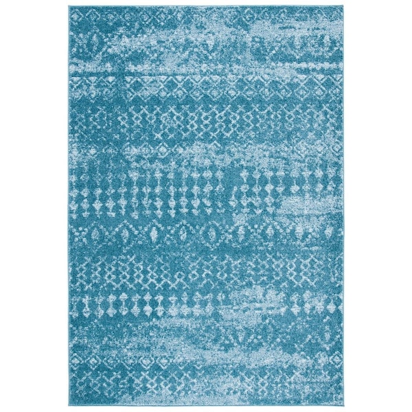 Safavieh 4 x 6 ft. Tulum Power Loomed Rectangle Area Rug Turquoise & Blue - TUL240M-4