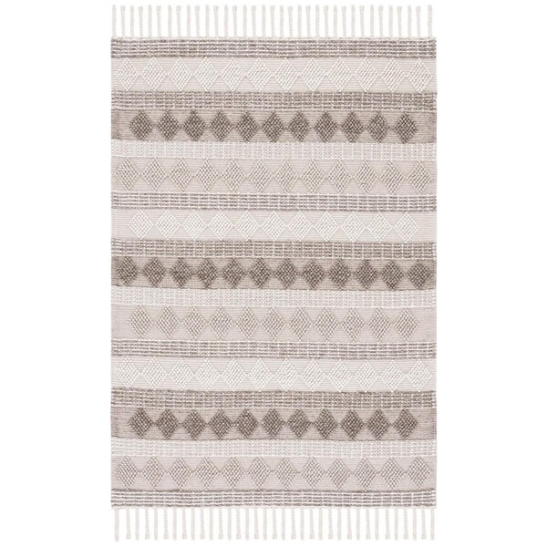 Safavieh 4 x 6 ft. Natural Hand Woven Rectangle Area Rug Ivory & Grey - NAT293F-4
