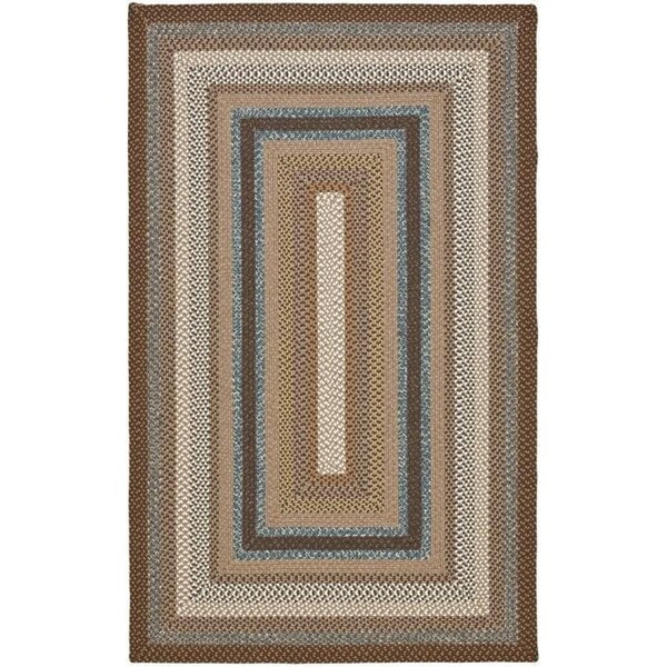 Safavieh 5 X 8 Ft. Oval Braided, Brown And Multi Hand Made Rug - BRD313A-5OV