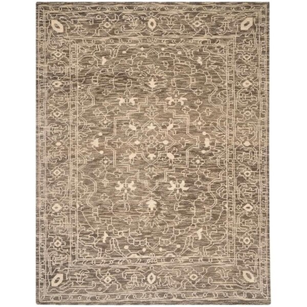 Safavieh Kenya Hand Knotted Small Rectangle Rug- Brown - Beige- 3 x 5 ft. - KNY682A-3