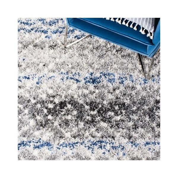 Safavieh 6 ft.7 in. x 6 ft.7 in. Canyon Shag 500 Rectanglar Rug Grey & Ivory - CNY521F-7SQ