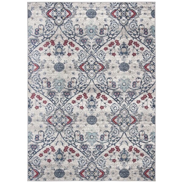 Safavieh 5 ft. 3 in. x 7 ft. 6 in. Brentwood Rectangle Power-Loomed Rug Navy & Gray - BNT894M-5