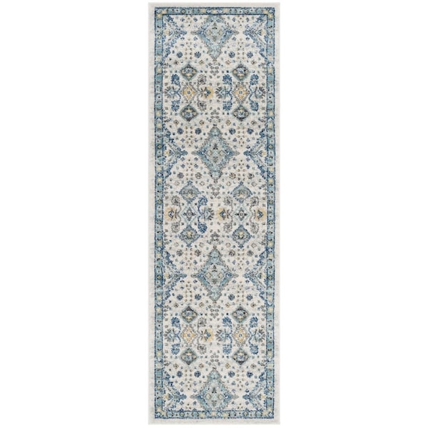 Safavieh Evoke Runner Rug, Ivory and Light Blue - 2 ft. 2 in. x 11 ft. - EVK224C-211