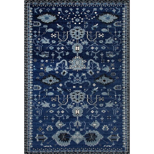 Art Carpet 5 X 8 Ft. Arabella Collection Oasis Woven Area Rug, Blue - 841864101740