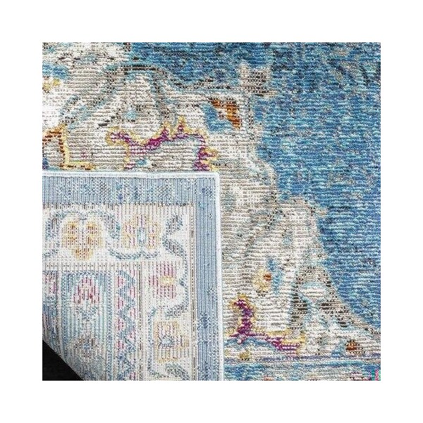 Safavieh 6 ft. 5 in. x 6 ft. 5 in. Aria Power-Loomed Square Rug Navy & Ivory - ARA103N-6SQ