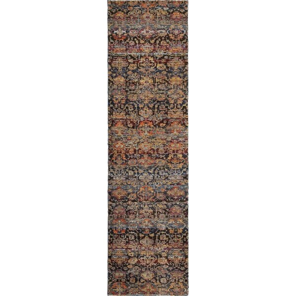Oriental Weavers Andorra 6836C 2x8 Runner - Multi/ Blue-Nylon/PolyP - A6836C067253ST