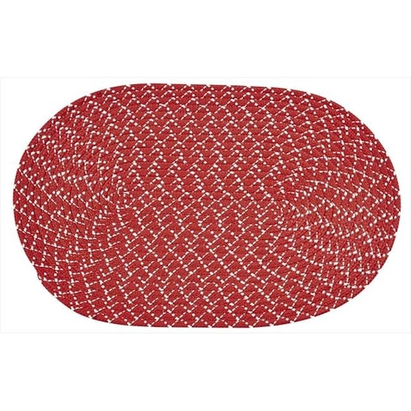Better Trends Better Trends BRSSR25R Sun Splash Braided Rug; Red - 2 in. - BRSSR25R