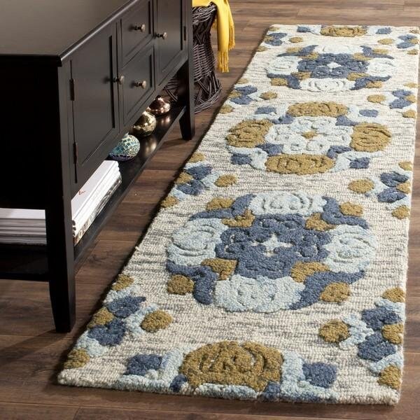 Safavieh Blossom Hand Tufted Small Rectangle Area Rug, Beige and Multicolor - 4 x 6 ft. - BLM403A-4