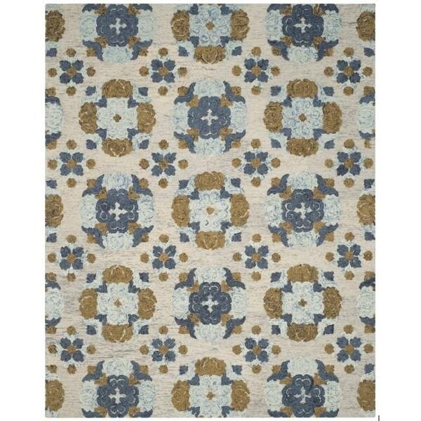 Safavieh Blossom Hand Tufted Small Rectangle Area Rug, Beige and Multicolor - 4 x 6 ft. - BLM403A-4