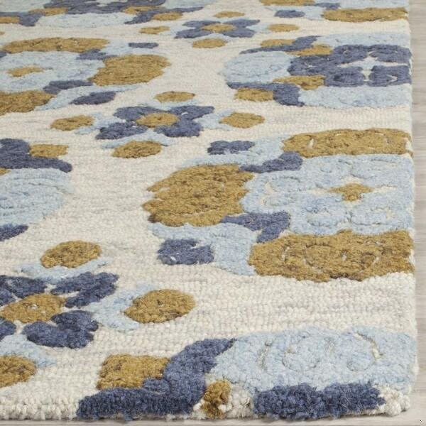 Safavieh Blossom Hand Tufted Small Rectangle Area Rug, Beige and Multicolor - 4 x 6 ft. - BLM403A-4
