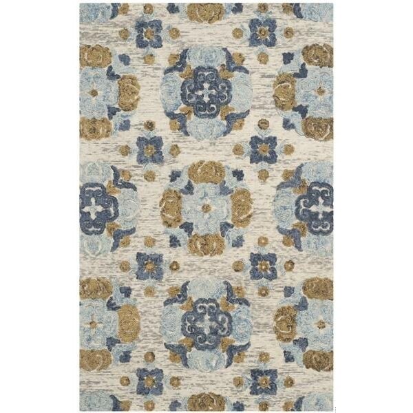 Safavieh Blossom Hand Tufted Small Rectangle Area Rug, Beige and Multicolor - 4 x 6 ft. - BLM403A-4