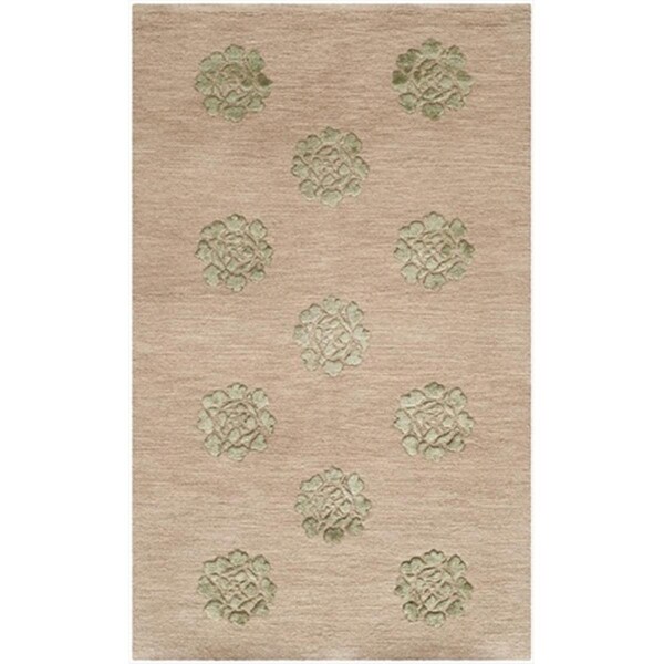 Safavieh 5 ft. 6 in. x 8 ft. 6 in. Medium Rectangle Contemporary Martha Stewart Rattan Hand Knotted Rug - MSR5634H-6