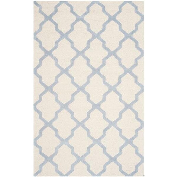 Safavieh Cambridge Hand Tufted Rectangle Rug- Ivory - Light Blue- 2 x 3 ft. - CAM121F-2