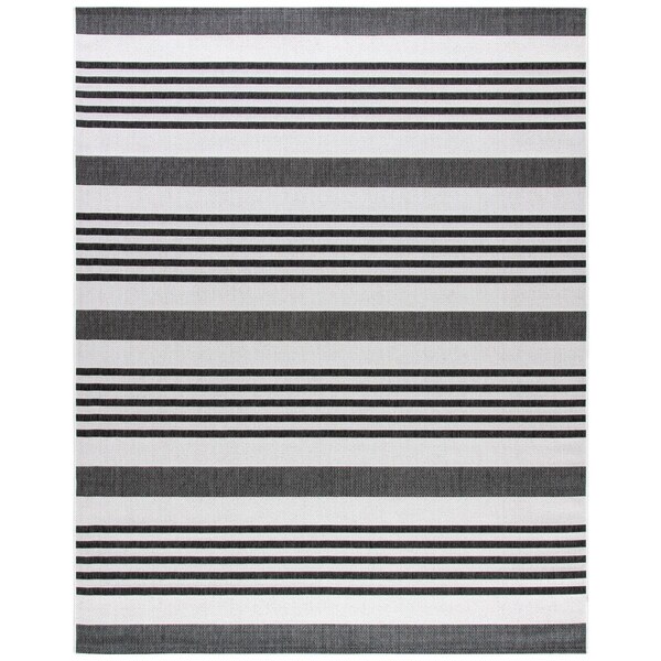 Safavieh 5 ft.-3 in. x 7 ft. x 6 in. Beach House Rectangle Rug - Light Grey & Charcoal - BHS222F-5