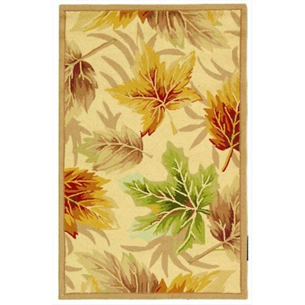 Safavieh 2 ft. - 6 in. x 4 ft. Accent- Transitional Chelsea Ivory Hand Hooked Rug - HK218A-24
