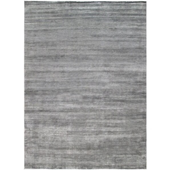 Pasargad 9 ft. 11 in. X 13 ft. 11 in. Transitiona Collection Hand-Knotted Lambs Wool Area Rug - Grey - GRASS-GB 10X14