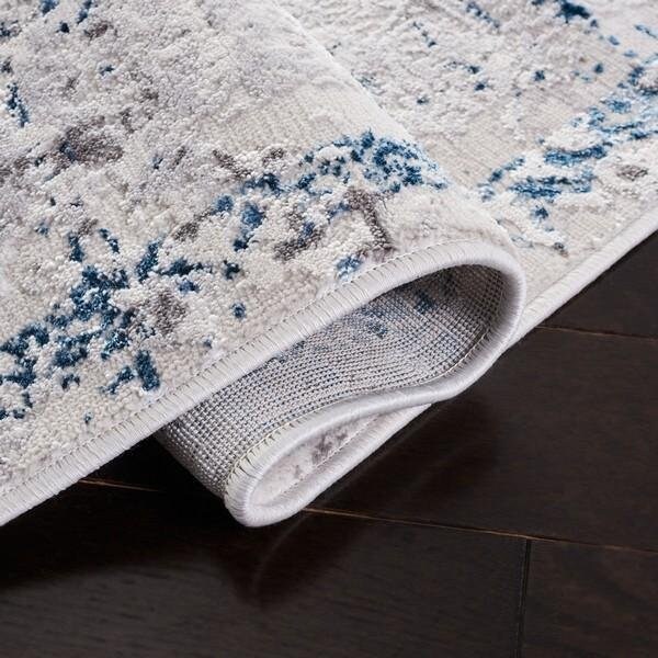 Safavieh 4 ft. 5 in. x 6 ft. 5 in. Amelia Vintage Rectangle Power Loomed Rug Gray & Blue - ALA207G-4