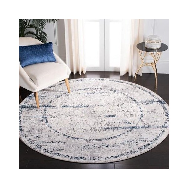 Safavieh 4 ft. 5 in. x 6 ft. 5 in. Amelia Vintage Rectangle Power Loomed Rug Gray & Blue - ALA207G-4