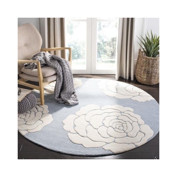 Safavieh Cambridge Hand Tufted Accent Rug, Blue and Ivory - 2 x 3 ft. - CAM782B-2