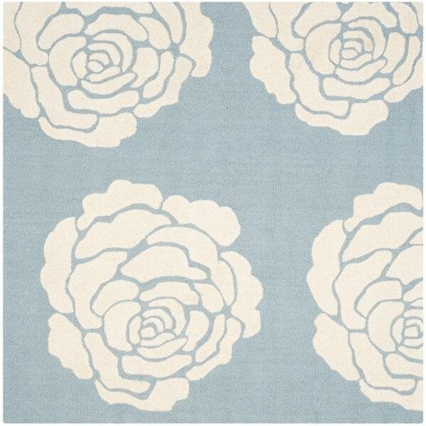 Safavieh Cambridge Hand Tufted Accent Rug, Blue and Ivory - 2 x 3 ft. - CAM782B-2