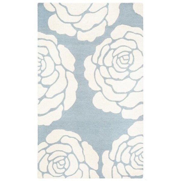 Safavieh Cambridge Hand Tufted Accent Rug, Blue and Ivory - 2 x 3 ft. - CAM782B-2