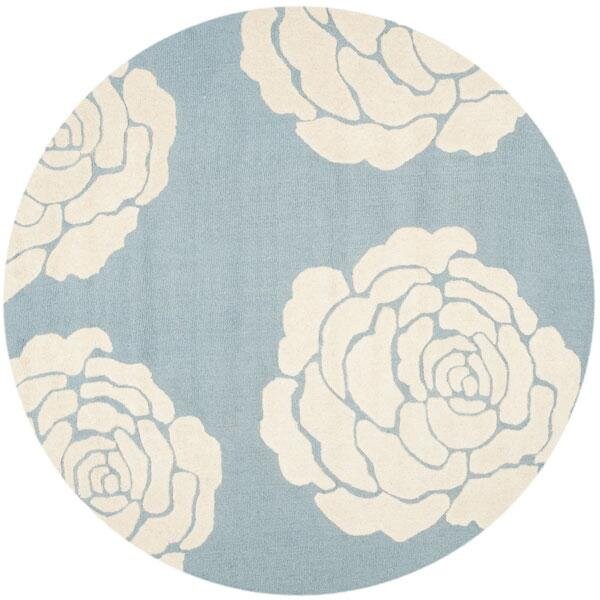 Safavieh Cambridge Hand Tufted Accent Rug, Blue and Ivory - 2 x 3 ft. - CAM782B-2