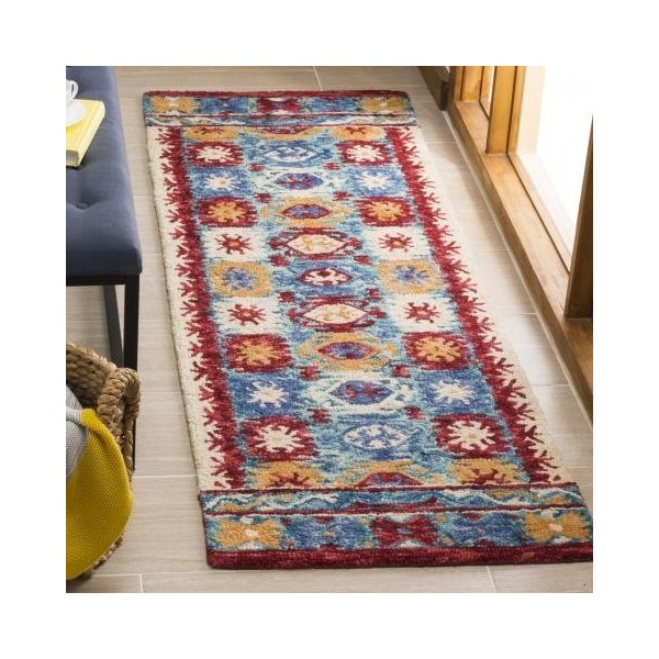 Safavieh Aspen Hand Tufted Accent RugBlue & Red 2 x 3 ft. - APN505A-2