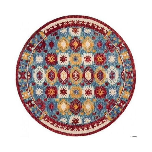 Safavieh Aspen Hand Tufted Accent RugBlue & Red 2 x 3 ft. - APN505A-2