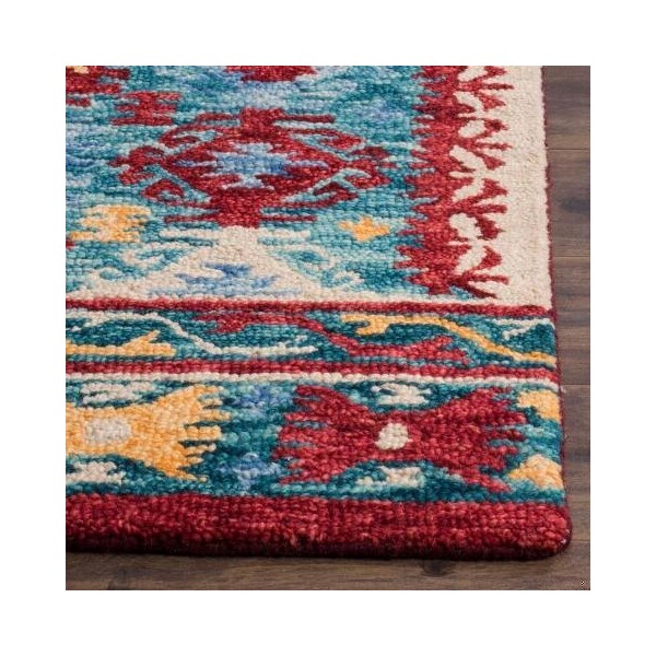 Safavieh Aspen Hand Tufted Accent RugBlue & Red 2 x 3 ft. - APN505A-2