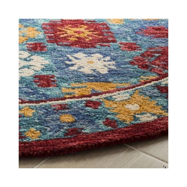 Safavieh Aspen Hand Tufted Accent RugBlue & Red 2 x 3 ft. - APN505A-2