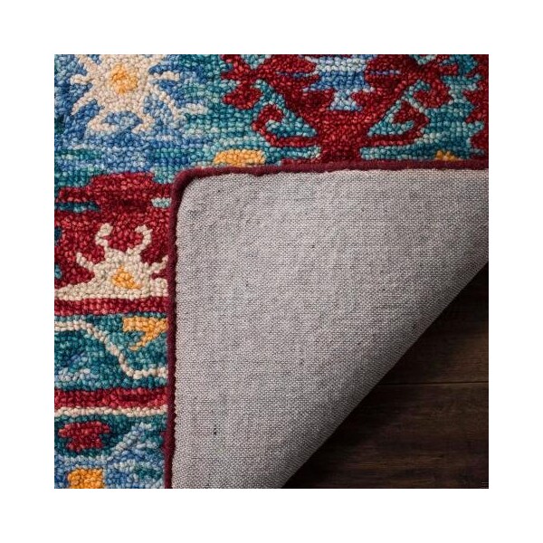 Safavieh Aspen Hand Tufted Accent RugBlue & Red 2 x 3 ft. - APN505A-2