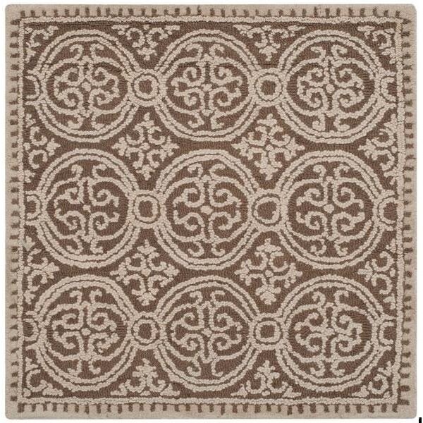 Safavieh Cambridge Hand Tufted Square Rug, Tan - Multi, 4 x 4 ft. - CAM232A-4SQ