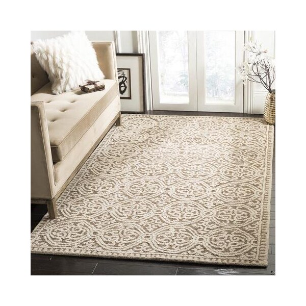 Safavieh Cambridge Hand Tufted Square Rug, Tan - Multi, 4 x 4 ft. - CAM232A-4SQ