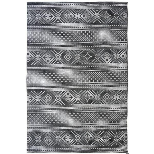 Safavieh 3 x 5 ft. Cedar Brook Rectangle Hand-Loomed Rug Black & Ivory - CDR711Z-3