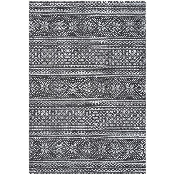 Safavieh 3 x 5 ft. Cedar Brook Rectangle Hand-Loomed Rug Black & Ivory - CDR711Z-3