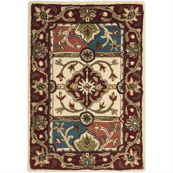 Safavieh 2 x 3 ft. Accent, Traditional Heritage Multi And Red Hand Tufted Rug - HG925A-2