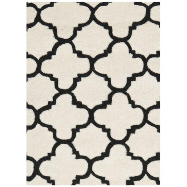 Safavieh Chatham Hand Tufted Accent Rug- Ivory - Black- 2 x 3 ft. - CHT717A-2