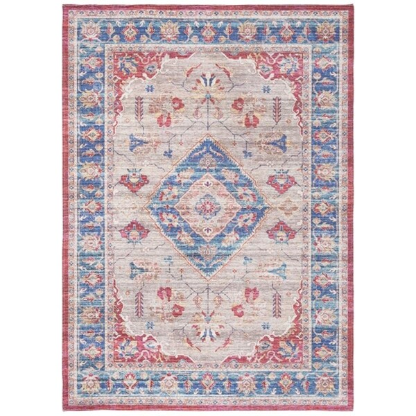 Safavieh 4 x 6 ft. Saffron Rectangle Power Loomed Rug Rust & Ivory - SFN204P-4