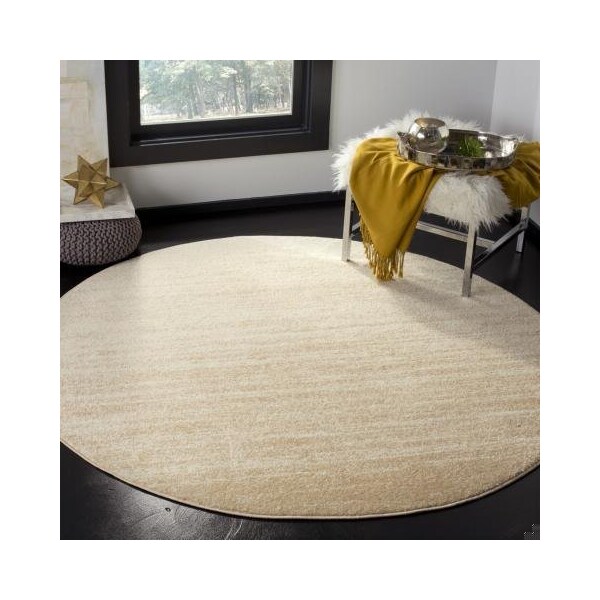 Safavieh 4 x 6 ft. Adirondack Power Loomed Small Rectangle Area RugChampagne & Cream - ADR113W-4