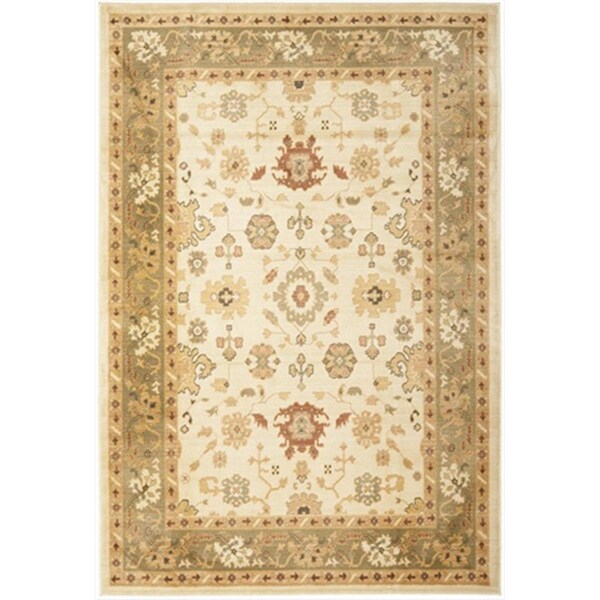 Safavieh 4 x 5 ft. 7 in. Small Rectangle Heirloom Creme and Creme Traditional Rug - HLM1738-1111-4