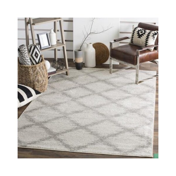 Safavieh Adirondack Runner Rug, Ivory and Silver - 2 ft.-6 in. x 10 ft. - ADR122B-210