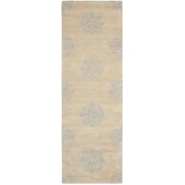 Safavieh 2 ft. 6 in. x 12 ft. Runner Contemporary Soho Beige Hand Tufted Rug - SOH424D-212