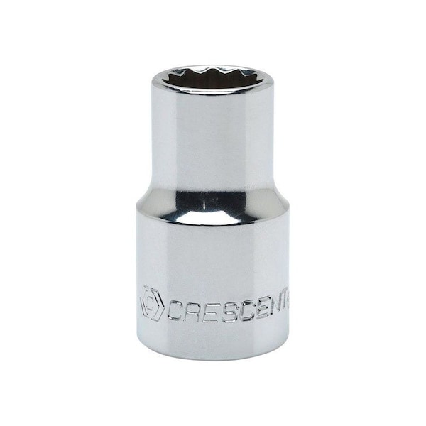 Weller Crescent 14 mm X 1/2 in. drive Metric 12 Point Standard Socket 1 pc - CDS74N